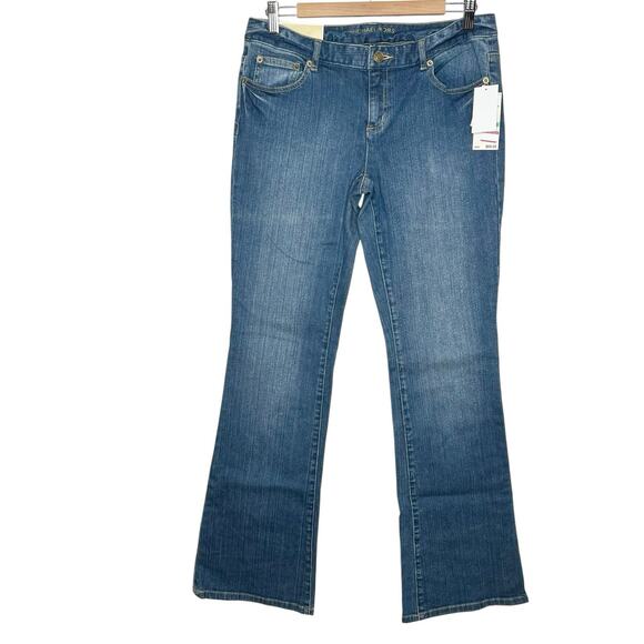 Michael Kors Sausilito Low Rise Boot Cut Jeans Womens Size 8/33 Stretch Y2K - Picture 1 of 7